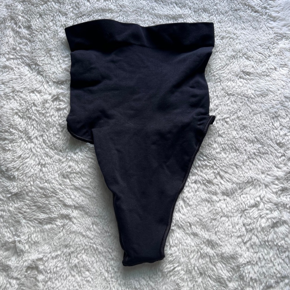Skims Women's Core Control High Waisted Thong Onyx Black Shapewear Size XS NWOT